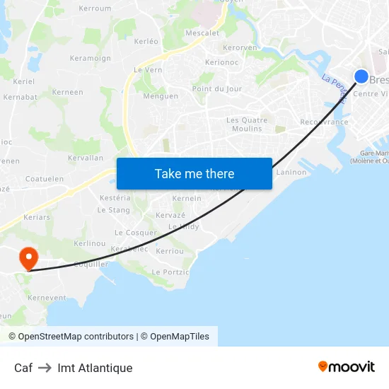Caf to Imt Atlantique map