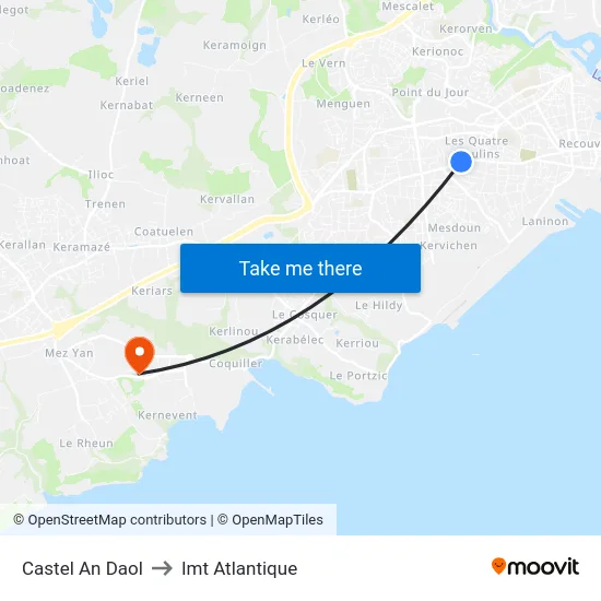Castel An Daol to Imt Atlantique map