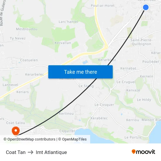 Coat Tan to Imt Atlantique map