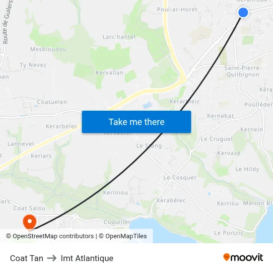 Coat Tan to Imt Atlantique map
