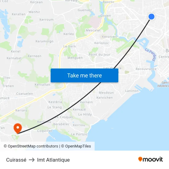Cuirassé to Imt Atlantique map