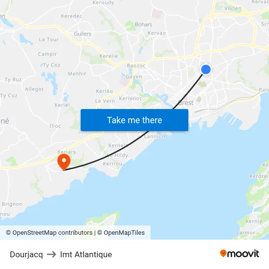 Dourjacq to Imt Atlantique map