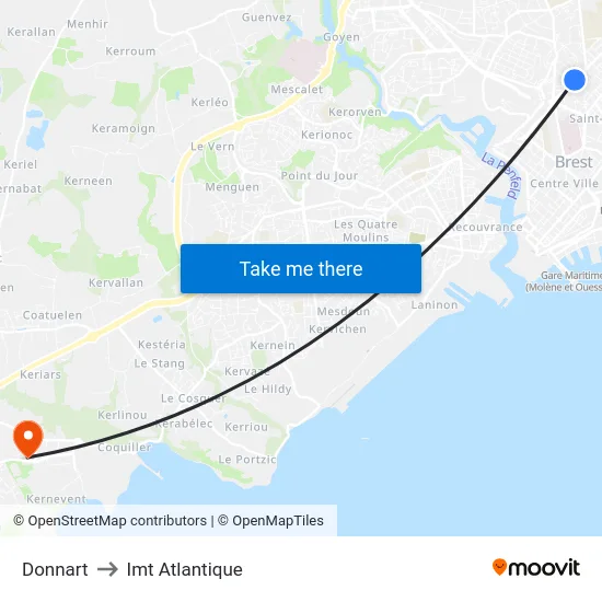 Donnart to Imt Atlantique map