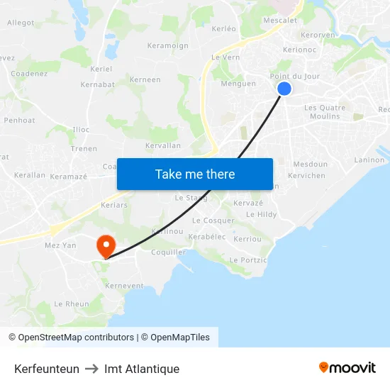 Kerfeunteun to Imt Atlantique map