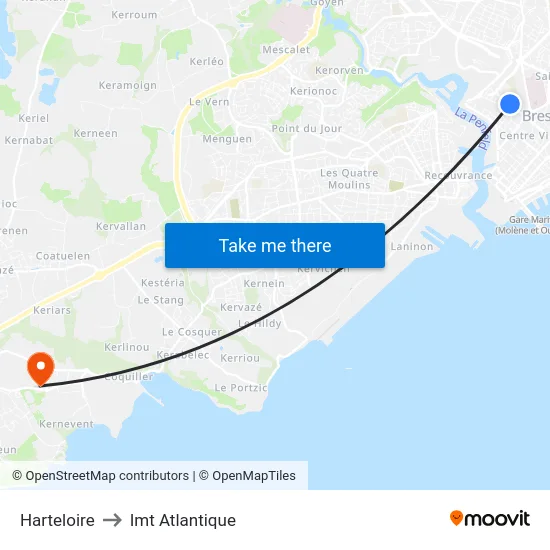Harteloire to Imt Atlantique map