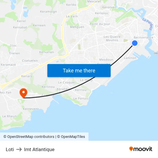 Loti to Imt Atlantique map