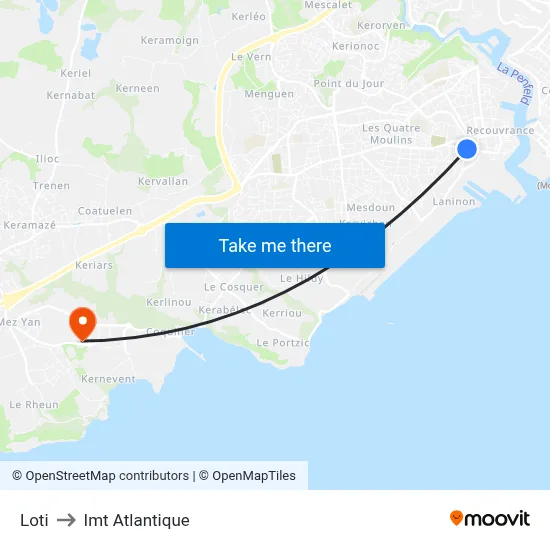 Loti to Imt Atlantique map
