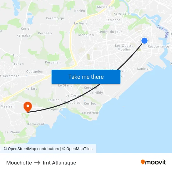 Mouchotte to Imt Atlantique map
