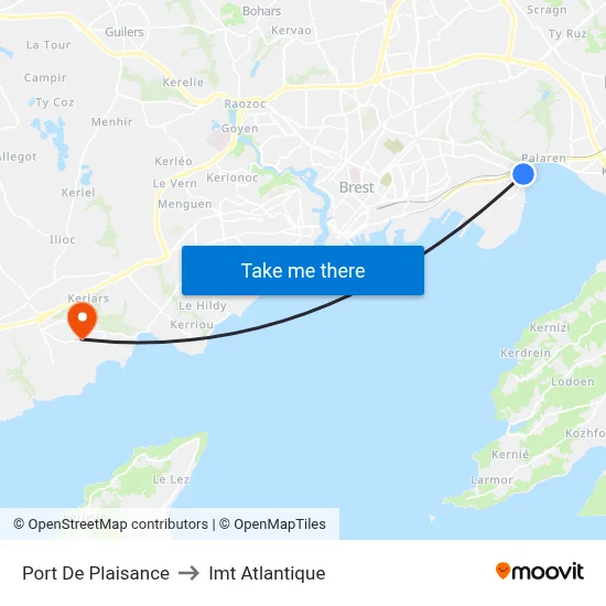 Port De Plaisance to Imt Atlantique map