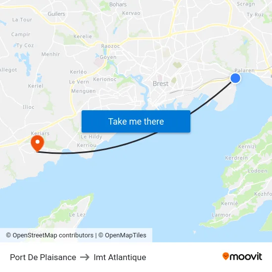 Port De Plaisance to Imt Atlantique map