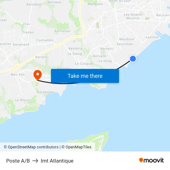 Poste A/B to Imt Atlantique map