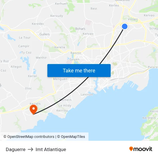 Daguerre to Imt Atlantique map