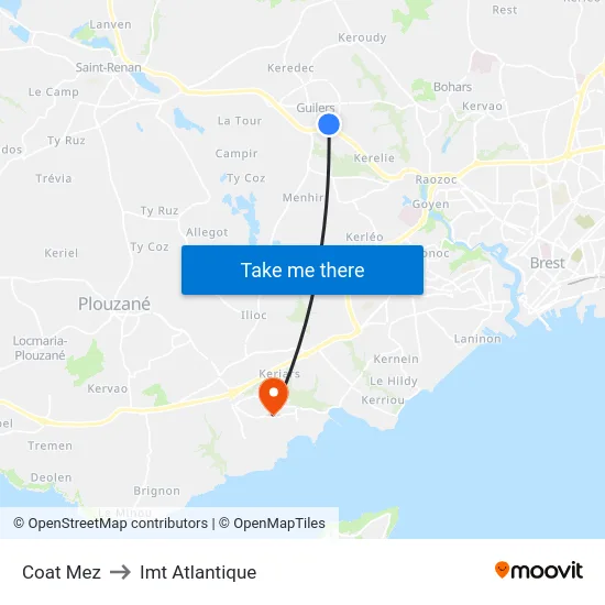 Coat Mez to Imt Atlantique map