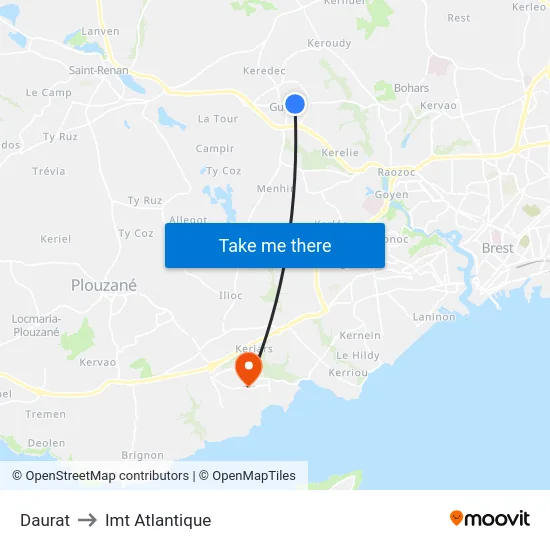 Daurat to Imt Atlantique map