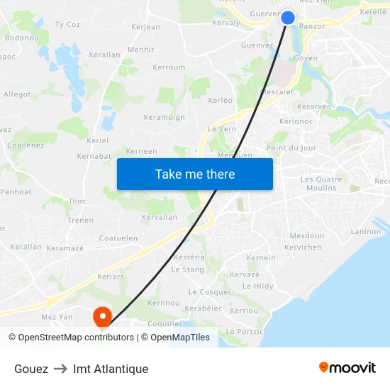Gouez to Imt Atlantique map