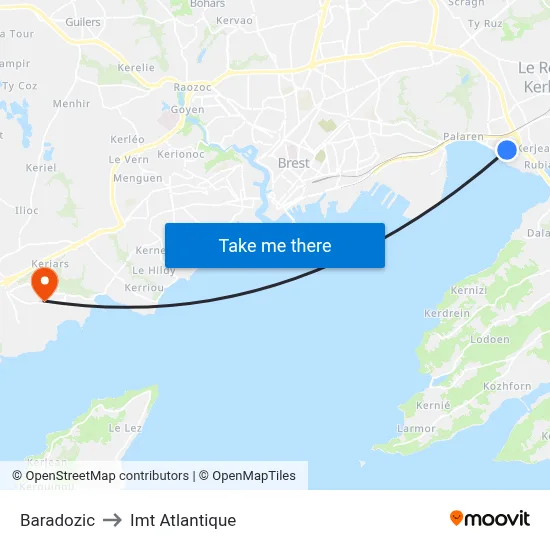 Baradozic to Imt Atlantique map