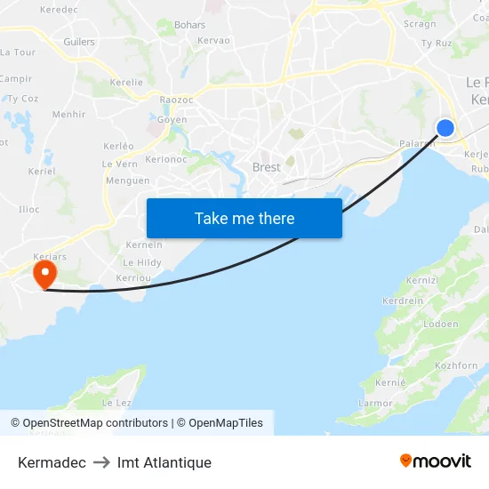 Kermadec to Imt Atlantique map