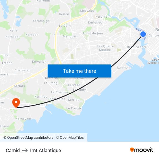 Camid to Imt Atlantique map