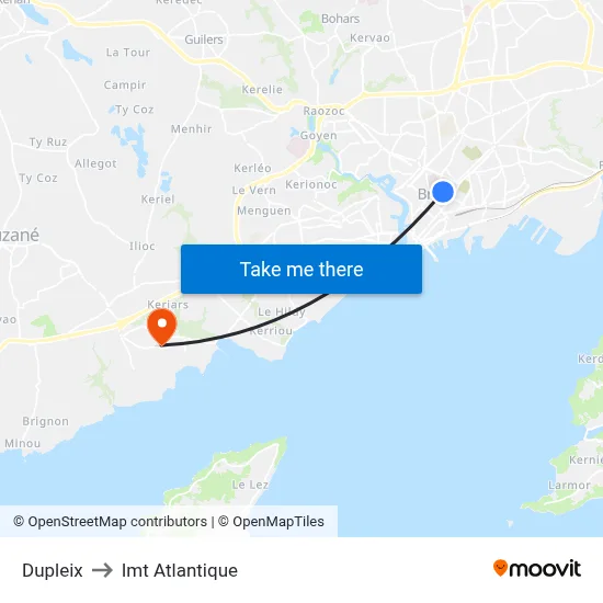 Dupleix to Imt Atlantique map