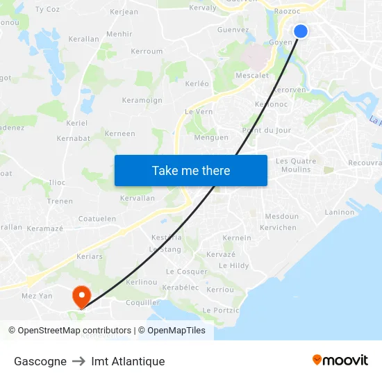 Gascogne to Imt Atlantique map