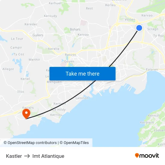 Kastler to Imt Atlantique map