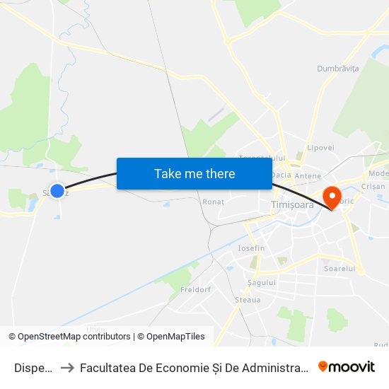 Dispensar to Facultatea De Economie Și De Administrarea A Afacerilor map