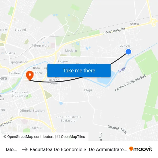 Ialomița to Facultatea De Economie Și De Administrarea A Afacerilor map