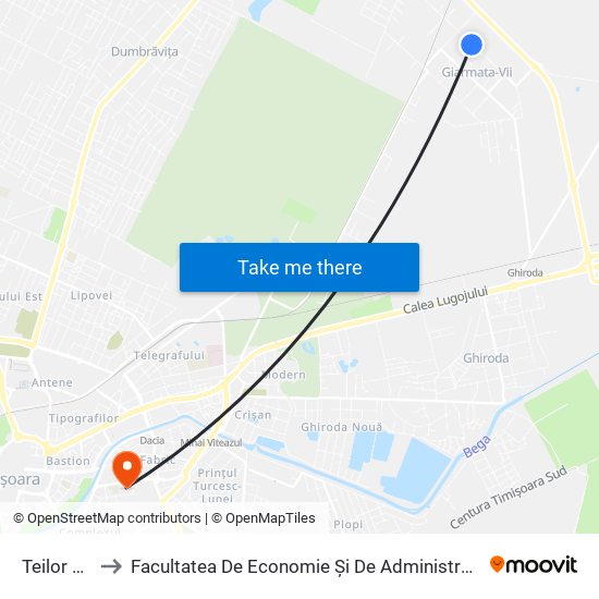 Teilor 128b to Facultatea De Economie Și De Administrarea A Afacerilor map