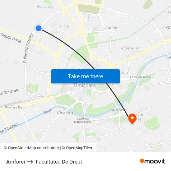 Amforei to Facultatea De Drept map