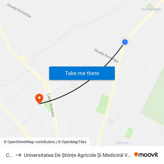 Crișan to Universitatea De Științe Agricole Și Medicină Veterinară A Banatului Regele Mihai I Al României map