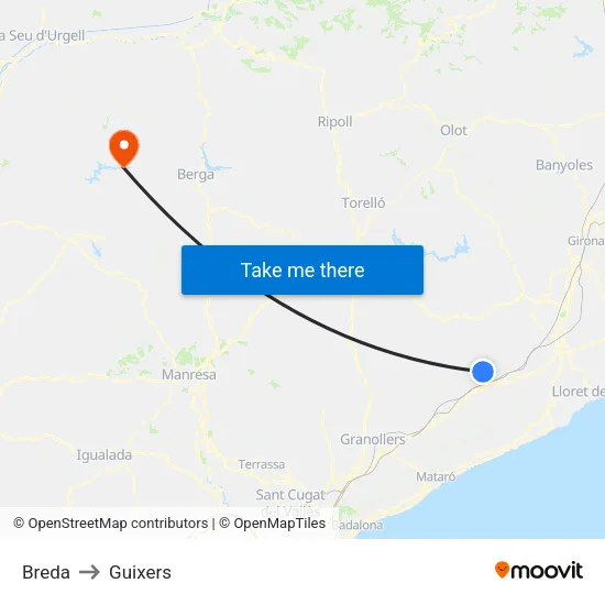 Breda to Guixers map