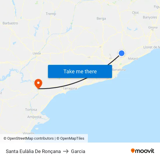 Santa Eulàlia De Ronçana to Garcia map