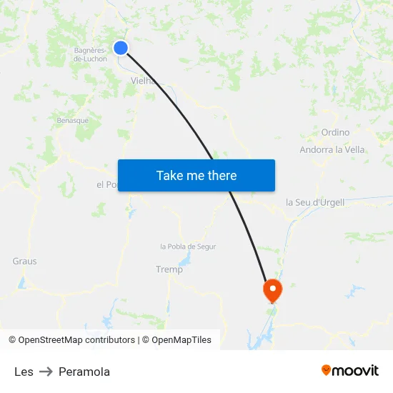 Les to Peramola map