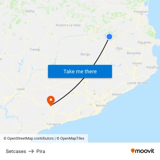 Setcases to Pira map