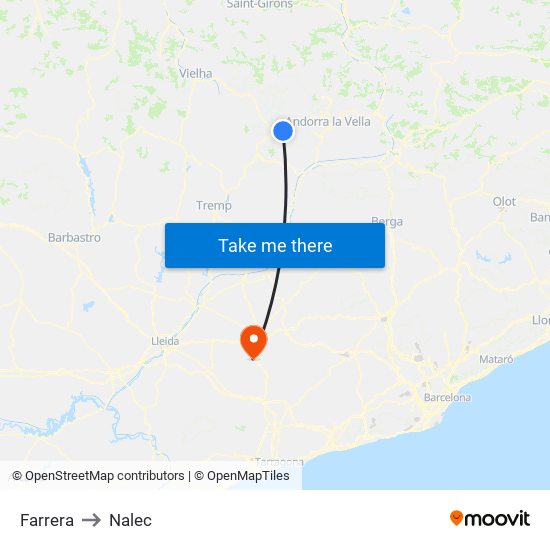 Farrera to Nalec map