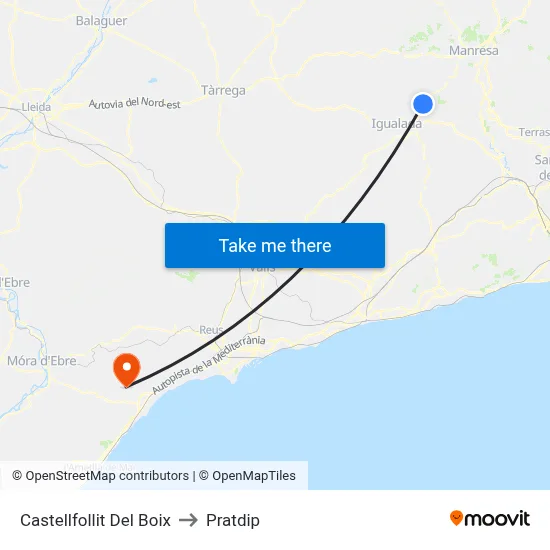 Castellfollit Del Boix to Pratdip map