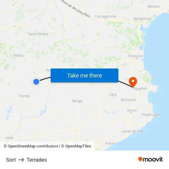 Sort to Terrades map