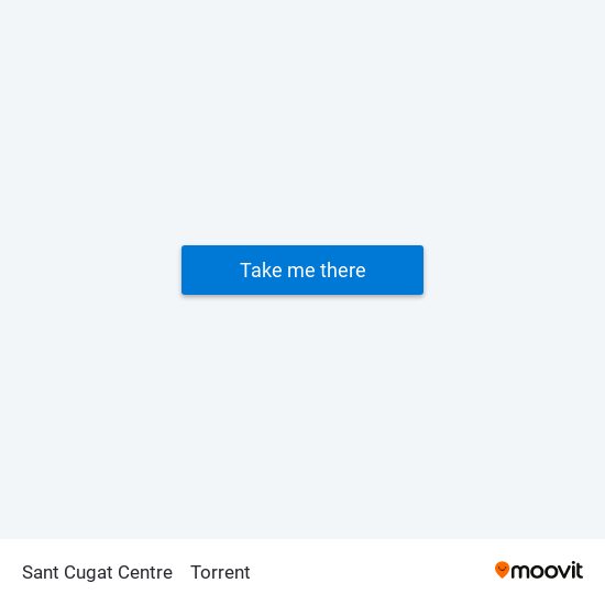 Sant Cugat Centre to Torrent map