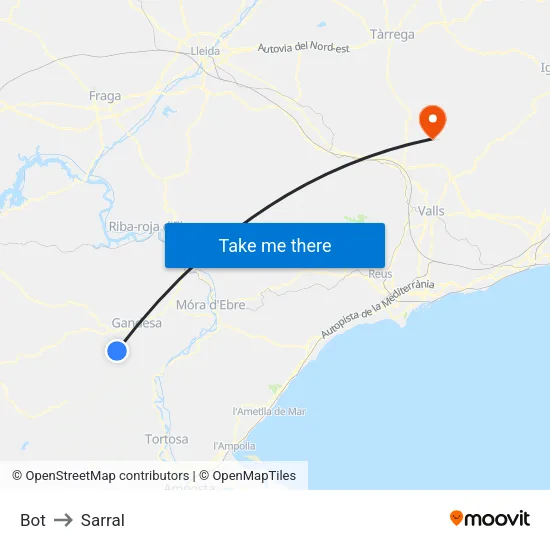Bot to Sarral map