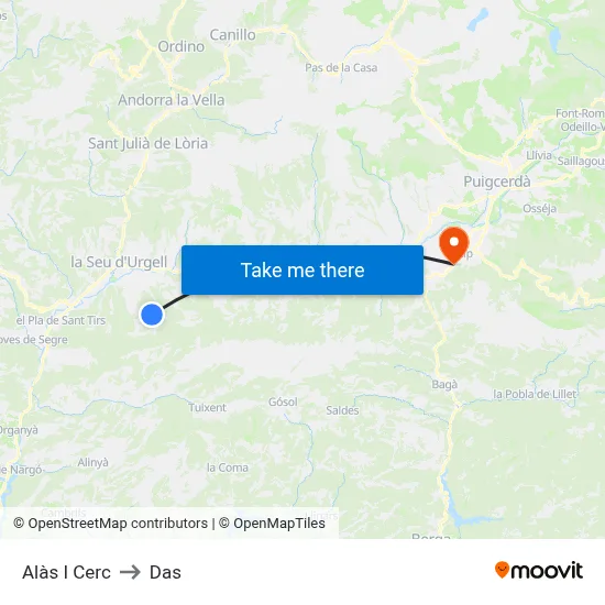 Alàs I Cerc to Das map