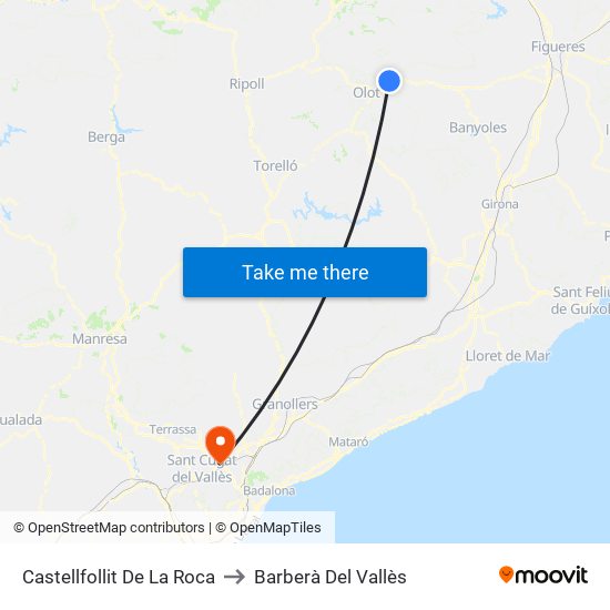 Castellfollit De La Roca to Barberà Del Vallès map