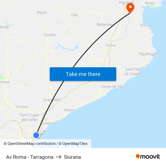 Av Roma - Tarragona to Siurana map