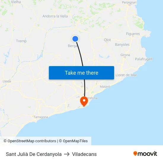 Sant Julià De Cerdanyola to Viladecans map