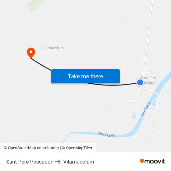 Sant Pere Pescador to Vilamacolum map
