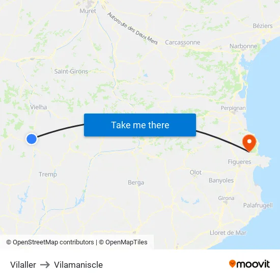 Vilaller to Vilamaniscle map
