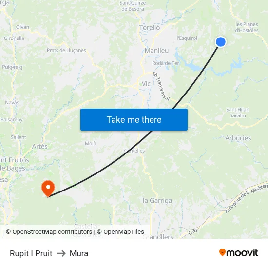 Rupit I Pruit to Mura map