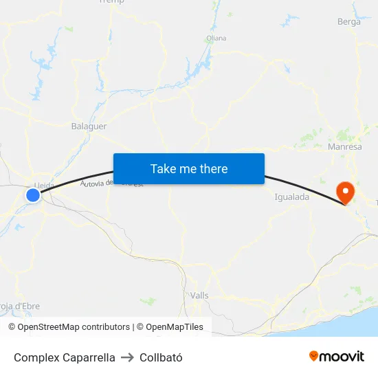 Complex Caparrella to Collbató map