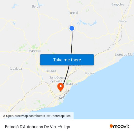 Estació D'Autobusos De Vic to Iqs map