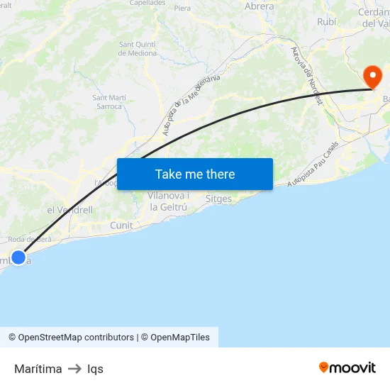Marítima to Iqs map