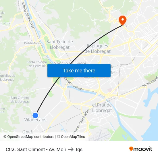 Ctra. Sant Climent - Av. Molí to Iqs map